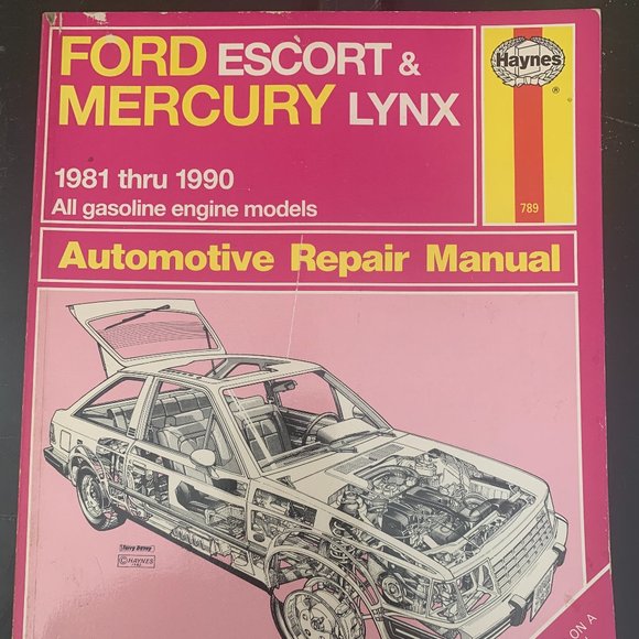 Haynes Ford Escort & Mercury Lynx 1981-1990 Repair Service Manual 789 1563920042 - Picture 1 of 10